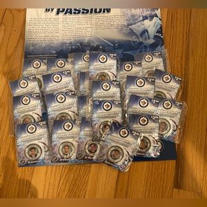 NHL inaugural Winnepeg Jets complete Set of 23 coins from 2011/2012.